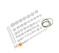 HEEPDD 60kinds, Jouets et Jeux, Ensembles d'équipements de Poulie avec 84 Variétés, Kits de Vitesse en Plastique Haute qualité pour Voitures et Robots, Facile à Installer, Polyvalent Pratique pour
