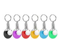 HEEPDD 6pcs Mini-Table de Tennis de Tennis Porte-Clés, Conception Compacte Légère de Clés de clé Unique avec Artisanat Exquis pour Les Fans des Joueurs et Décorations de Sacs