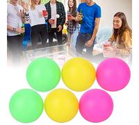 HEEPDD 6pcs PVC Balles de Plage Activité Extérieure Activité de Sport Toys avec Design Multicolore Vibrant pour Décorations de Tennis de Plage Cat Jeu (Rouge, jaune, vert)