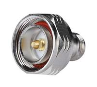 HEEPDD 7 16 Adaptateur Masculin DIN au Câble RG8 LMR400, Connecteur Commercial COAXIAL RF COAXIAL RF avec du Corps en Laiton Life 1000 Fois, F Femelle Mâle de Type F pour Toutes Les Coaxiales