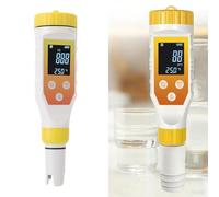 HEEPDD 7 en 1 Testeur de qualité de L'Eau Méstre de PH Numérique EC TDS Orp Saline Myter H2 Testeur D'hydrogène avec Affichage rétro-éclairé pour café en Eau Minérale Filtrée