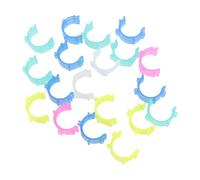 HEEPDD 80 Clips à Bobines de Fil, Clips de Canne à Bobines en Plastique en Plastique de Couleur, Couleurs de Fil, Pinces de Portefeuille pour, Couleurs Mixtes Vibrantes pour
