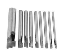 HEEPDD 9pcs en Cuir kit de Perforation, 2mm en Cuir Forme Ovale Outil de Perforation Set en Cuir Bricolage Outil de Coupe Creuse pour Ceinture Montre Bande de Travail du cuirPoinçonnage