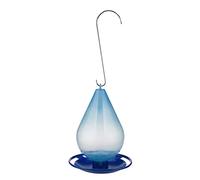 HEEPDD Abreuvoir à Oiseaux, Mangeoire Transparente en Forme de Goutte de Pluie, Outil Automatique de 1 Litre pour Une Utilisation dans Le Jardin, Idéal pour Attirer Diverses Espèces d'oiseaux