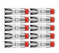 HEEPDD Abreuvoir à Tétine Automatique en Acier Inoxydable 10 Pièces, Abreuvoir à Tétine Réglable pour éviter Les Fuites avec Embouts en Laiton, pour Bovins, Chevaux, Porcs, Moutons