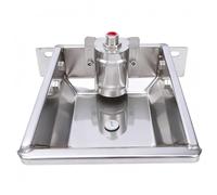 HEEPDD Abreuvoir pour Bétail en Acier Inoxydable avec Valve à Flotteur, Valve d'abreuvement, Distributeur Automatique d'eau pour Bétail, Mouton, Chèvre, Auge de Ferme Robuste pour Ranch et