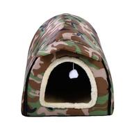 HEEPDD Abri d'extérieur Confortable et Imperméable pour Chat, Doublure Isolée en éponge Douce, Conception Durable et Résistante aux Intempéries pour Chats Sauvages et Petits Chiens, Parfait pour