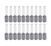 HEEPDD Accessoires 20pcs Motor Carbon Bross Remplacement, en Acier Inoxydable Machine à Moteur Motor de Carbone NAN Compatible NAN