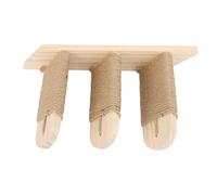 HEEPDD Activité Arbres Murles Muraux Meubles de Chat, Chat Mur Mur d'escalade étagères en Bois de Pine Cat étagères Murales 3 étapes Scratch Post Lit de Hamac pour Les Intérieurs Posts à Gratter (3