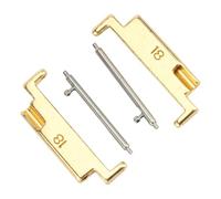 HEEPDD Adaptateur à bande de montres en métal, remplacement en acier inoxydable, installation facile pour bandes d'or de 18 à 22 mm, métal premium, options de sangle flexible (1 paire)
