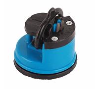 HEEPDD Aiguiseur de Couteaux de Cuisine avec Ventouse, Aiguiseur de Couteaux Compact, Mains Libres, de Ciseaux avec Base d'aspiration Powergrip, de de Cuisine avec Ventouse, Poche (BLUE)