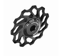 HEEPDD Aluminium Alliage Céramique Poulle de Poulie Guide de Vélo de Vélo Robuste pour la Plupart des de Montagne 2 Pièces Dorées 13T, 5 Cm pour Divers Changements de Vitesse (11T)