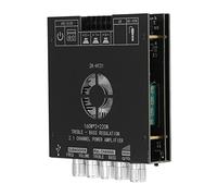 HEEPDD Amplificateur de Puissance ZK HT21, Conception Compacte en Aluminium, Canal 100 W 2.1, Idéal pour Les Amateurs de Musique