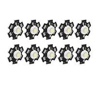 HEEPDD Ampoule à Puce LED 3 W 5 V avec Source de Lumière Haute luminosité 200 Lm pour Projets de Bricolage et Applications de Projecteurs (lumière blanche 3W)