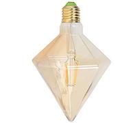 HEEPDD Ampoule LED, Matériau en Verre, Lumière Chaude 4W E27, Conception Pyramidale Rétro pour l'éclairage Intérieur de la Maison