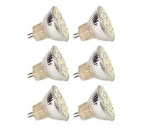 HEEPDD Ampoule LED MR11 GU4 à économie d'énergie, Haute luminosité, 3 W 270 Lm, éclairage Doux et Chaud pour une Utilisation Paysagère et décorative. (lumière blanche)