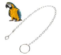 HEEPDD Anneau Ankwood pour Perroquet en Acier Inoxydable, Grande Chaîne de Pieds de Perroquet, adapté à Plusieurs Grands, Durables et Résistants à l'usure, Assurance Oiseaux, Solk Moine doré,