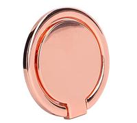 HEEPDD Anneau de Support Magnétique pour Téléphone, Poignée Métallique Rotative à 360 Degrés pour Support de Voiture, Aimant Puissant Universel, Mains Libres (Or Rose)