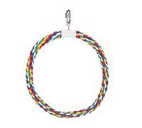 HEEPDD Anneau d'escalade de Jouet de Balançoire de Corde D'oiseau, Support de Perche d'escalade de Perroquet Jouet à Mâcher D'oscillation de Corde de Coton Doux avec Le Support de Fil