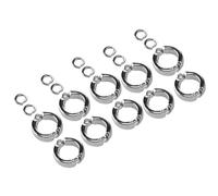 HEEPDD Anneaux de Pied d'oiseau 10 Pièces, Bracelet de Cheville en Alliage pour Perroquet avec Options de Taille pour l'entraînement et l'activité des Oiseaux (6 ID : 16,5 mm/0,64 Pouces,