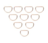 Anneaux pour Sacs, 10pcs Anneau en D Accessoires Sac D Anneaux Métal Heavy Duty Silver pour Hardware Sacs Anneau Main Accessoires DIY(Or)