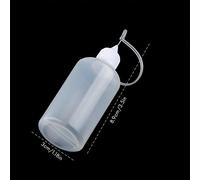 HEEPDD Applicateur de Colle de Précision pour Quilling 6 Pièces Bouteille de Colle à Pointe d'aiguille de 30 Ml, Applicateur de Précision Réutilisable pour les Projets de Quilling et d'artisanat