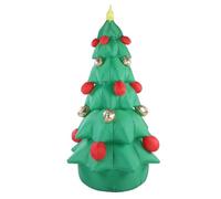 HEEPDD Arbre de Noël Gonflable de 7,87 Pieds, Grand Arbre de Noël Gonflable avec Lumières LED Lumineuses pour Les Fêtes Intérieures et Extérieures, Les Réunions de Famille, Les (Prise UE 220-240V)