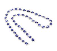 HEEPDD Artisanat Per Perle Trim 1 Yard Chaîne DE, Chaîne DE Cristaux Trim OVAL RHINATONE FRANGE POUR LA COUDRE BIJOURS MAISON CARALS DIY PROJETS DE MEDIAL ACCESSOIR