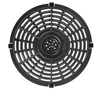 HEEPDD Assiette de Remplacement de Friture Croquante pour Pizza Steak Postates, Casserole de Pizigo de 21,6 Cm avec Conception Optimale de Circulation D'air, Revêtement à Double Couche, Noirs en Fer