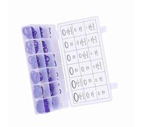 HEEPDD Assortiment de Joints Toriques de Climatisation, 270 Pièces, avec Boîte de Rangement, Rondelle en Caoutchouc HNBR de qualité Supérieure pour Compresseur de Climatisation Automatique, (PURPLE)