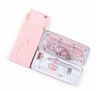 HEEPDD avec Crayon de Boussole Rapporteur et Règle pour les Dessins Techniques et Lutilisation Scolaire Kit de Géométrie Mathématique 8 Pièces Fournitures pour étudiants Nécessités Quotidiennes de