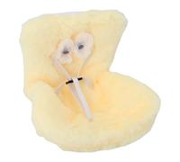 HEEPDD Baby Doll Auto Transporteur, Coussin Moelleux en Peluche, Siège de sécurité à l'évent d'air sécurisé pour des Poupées de 10 à 17 Cm, Idéal pour la Décoration des Petites Filles (Yellow)
