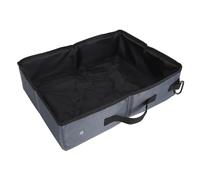 HEEPDD Bac à Litière Portable pour Chat, Toilettes Pliables pour Chats pour Les Voyages Intérieurs et Extérieurs, Bac à Litière Léger et Réutilisable pour Animaux de Compagnie, pour Voiture, (L)