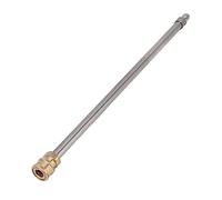 HEEPDD Baguette d'Extension de Nettoyeur Haute Pression en Acier Inoxydable, Lance de 15,9 Pouces avec Connexion Rapide de 1 à 4 Pouces pour Extension de Portée de Laveuse électrique, Conception
