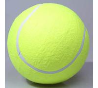 HEEPDD Balle de Tennis de 24 Cm, Jouet à Mâcher en Caoutchouc épais pour Grands Chiens, avec Jouet Signature pour Animaux de Compagnie pour Les Exercices en Plein Air et Les Jeux de (Yellow)