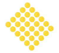 HEEPDD Balles en Mousse Colorées, Matériau EVA, Balles de en Mousse Souple 30 Pièces pour l'entraînement au Swing et la Pratique en Salle (Yellow)