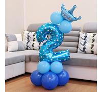 HEEPDD Ballons Numérotés de Ballons de Fête Prénatale, Couleur Vive et Vibrante, Ballon de Fête en Aluminium de Grande Taille de 32 Pouces pour Anniversaire, Mariage, Remise de Diplôme, Décoration,