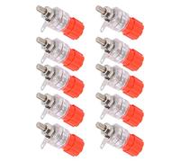 HEEPDD Banana Jack, 4 Mm / 0,2 Pouce Branche de Banane Vis en Cuivre Connectivité Forte pour les Machines de Soudage des équipements Industriels NAN (rouge)