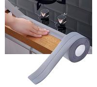 HEEPDD Bande de Calfeutrage en PVC, Garniture de Mastic Auto-adhésive étanche à L'eau pour Baignoire D'évier de Salle de Bain, avec Installation Facile à DéColler et à Coller (GRAY)