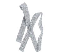 HEEPDD Bande Décorative en Cristal étincelant, Longueur 1 Mètre, Largeur 3 Cm, Couleur Argent AB, Matériau en Résine, Colle Arrière Thermofixable, pour Bricolage Vêtements Sacs Chaussures Robe de