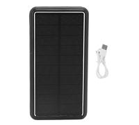 HEEPDD Banque D'énergie Solaire 50 000 MAh, Chargeur Portable en Alliage D'aluminium avec Lampe de Camping LED et Charge Rapide, pour Camping en Plein Air, Voyage d'urgence, Affaires (Black)
