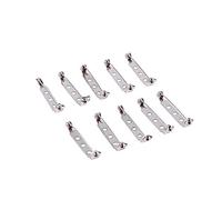 50 Pcs Bar Pins, 4 tailles Silver Pin Back Fermoir Broche Bar Broches Broche Verrou Retour Sécurité Catch roulant pour la fabrication de bijoux BRICOLAGE Artisanat 20/25/32/38mm[32mm]Fermoirs à