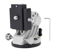 HEEPDD Base de Réglage en Latitude, Monture en Alliage D'aluminium Réglable de 0 à 90 Degrés avec Niveau à Bulle intégré, pour Télescope Astronomique Skywatcher et équipement D'as (Noir Blanc)