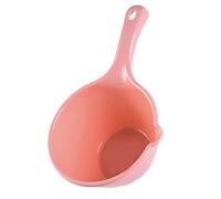 HEEPDD Bath Dipper Multipropis Shower Shoop Easy Cleaning pour un Stockage en Plastique Pratique avec un Godet D'eau (Petit rose)