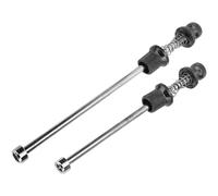 HEEPDD Bichettes de Route en Aluminium Anti-vol Aluminium Biélades Sécurisées pour Le Vélo de Route, Les Montagnes, Les Pliages - 1 Paire Bercherie de Verrouillage des Roues (Black)