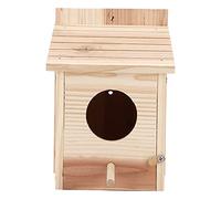 HEEPDD Birgin de Bois Extérieur, Support de Repos Durable Entrez Un Oiseau en Bois Sûr Innovant avec Une Tige Debout pour de Petits Oiseaux