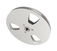 HEEPDD Bobine de Bande Vide en Alliage d'aluminium de 5 Pouces, Bobine de Réception Argentée pour Bande de 1/4 de Pouce, Conception à 3 Trous pour l'enregistrement à