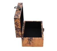 HEEPDD Boîte à Bijoux en Bois, Organisateur en Cuir avec Texture Rétro élégante pour Le Rangement et la Décoration de Bijoux, Couvercle Anti-poussière, adapté au Bureau à Domicile