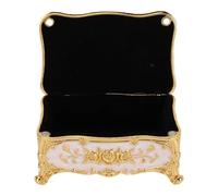 HEEPDD Boîte à Bijoux Vintage, Alliage de Zinc avec Doublure en Velours, Motif de Rose élégant, Rangement Décoratif pour les Femmes et les Filles (#1)
