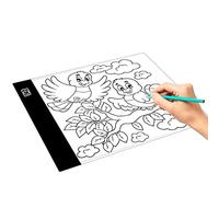 HEEPDD Boîte Lumineuse de Traçage LED A5, éclairage LED Uniforme, Réglage de la luminosité à 3 Niveaux, 9,5 X 5,9 Pouces, Légère et Portable, Transfert de Croquis et d'animation d'artiste